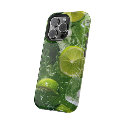 Refreshing Lime Splash MagSafe iPhone Case – Tough Protection, Vivid Dual-Layer Design