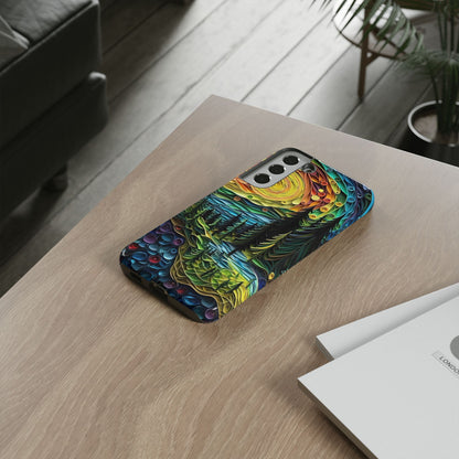 Radiant Forest Sunset Samsung Galaxy Case – Artistic Landscape Design