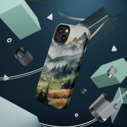 Serene Alpine Forest - MagSafe iPhone Case