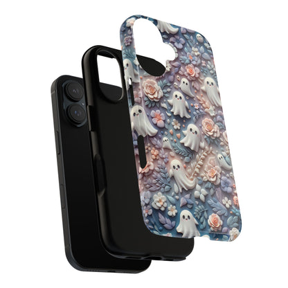 Ghosts Flowers Phone Case - Enchanting Ethereal Aesthetic