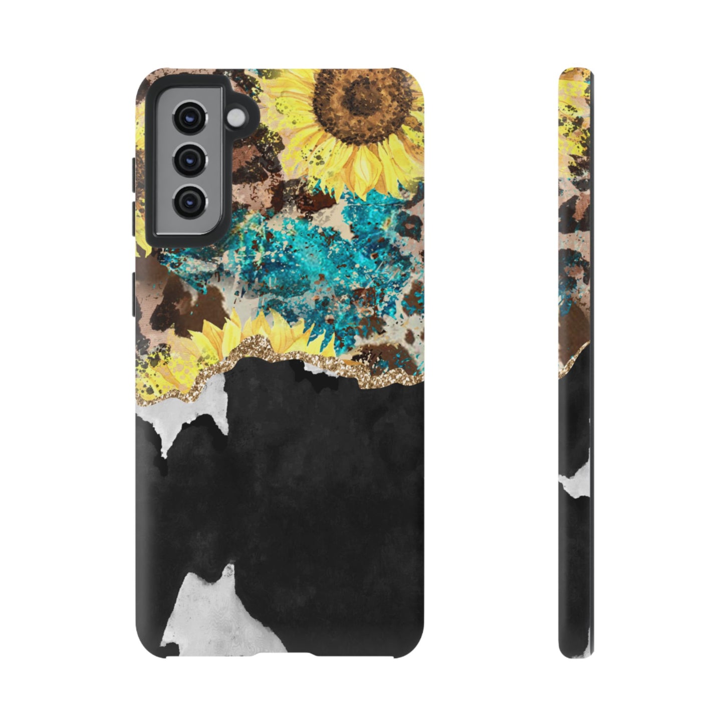 Rustic Sunflower Leopard Glam - Samsung Galaxy Series Case