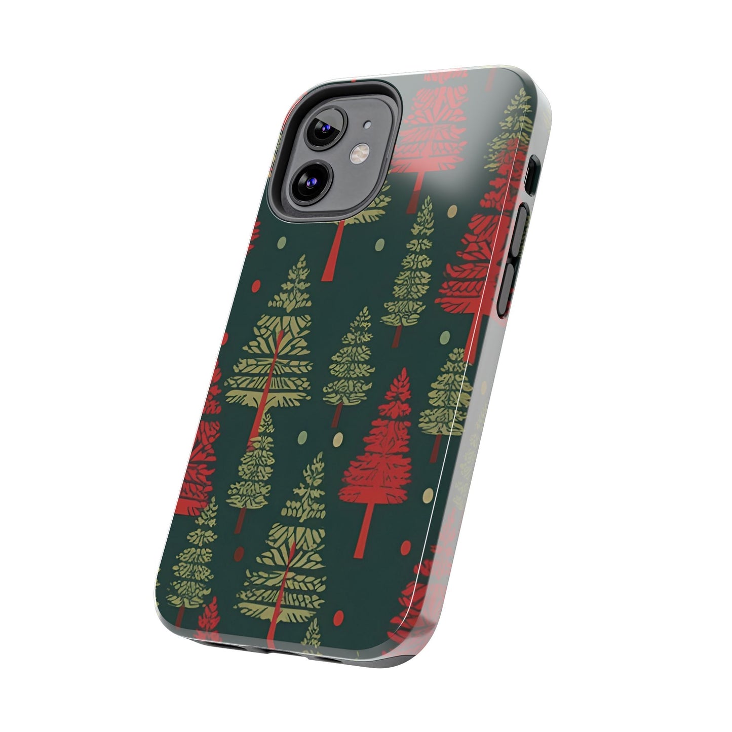 Retro Christmas Trees Pattern - iPhone Series Case