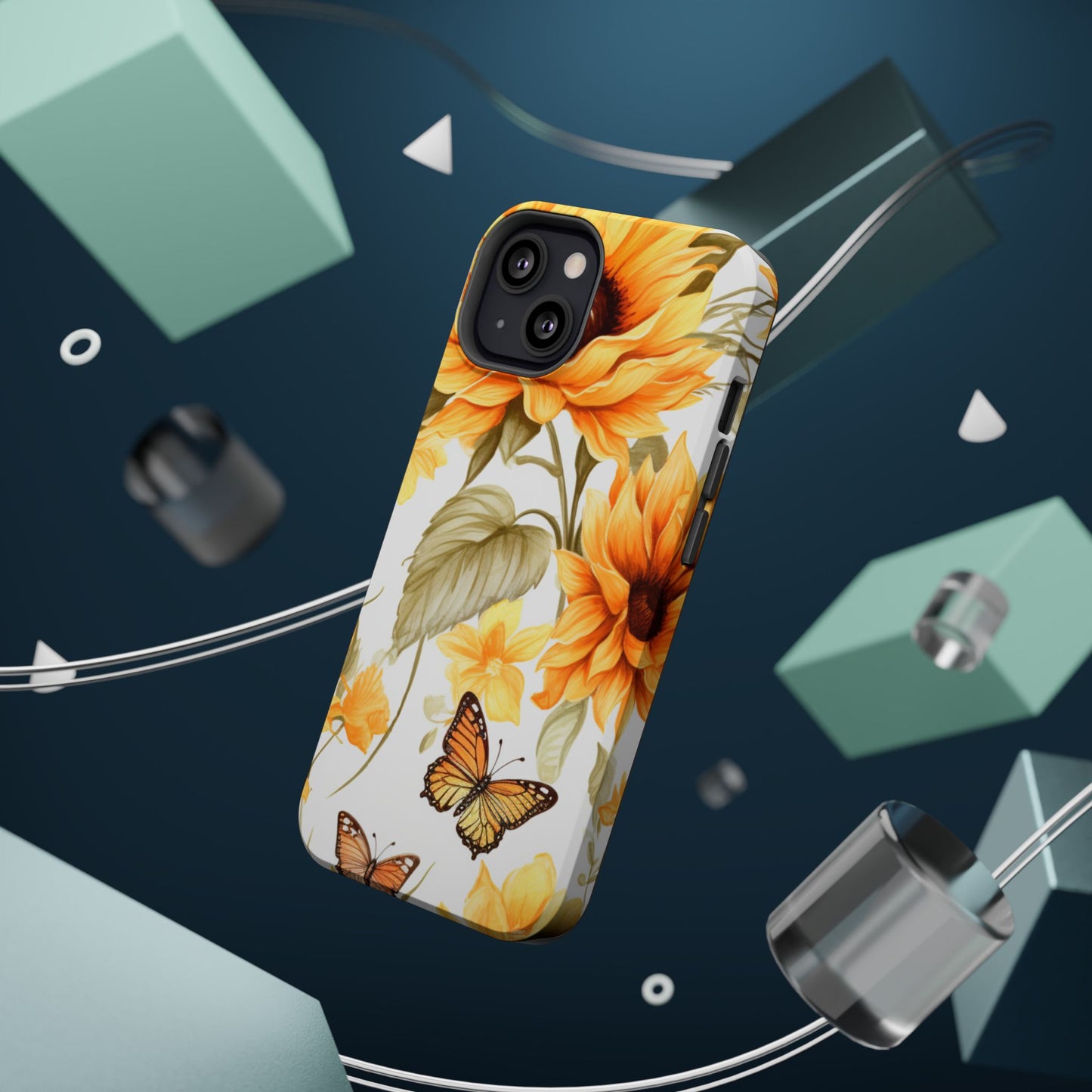 Sunflower & Butterfly Bliss - MagSafe iPhone Series Case