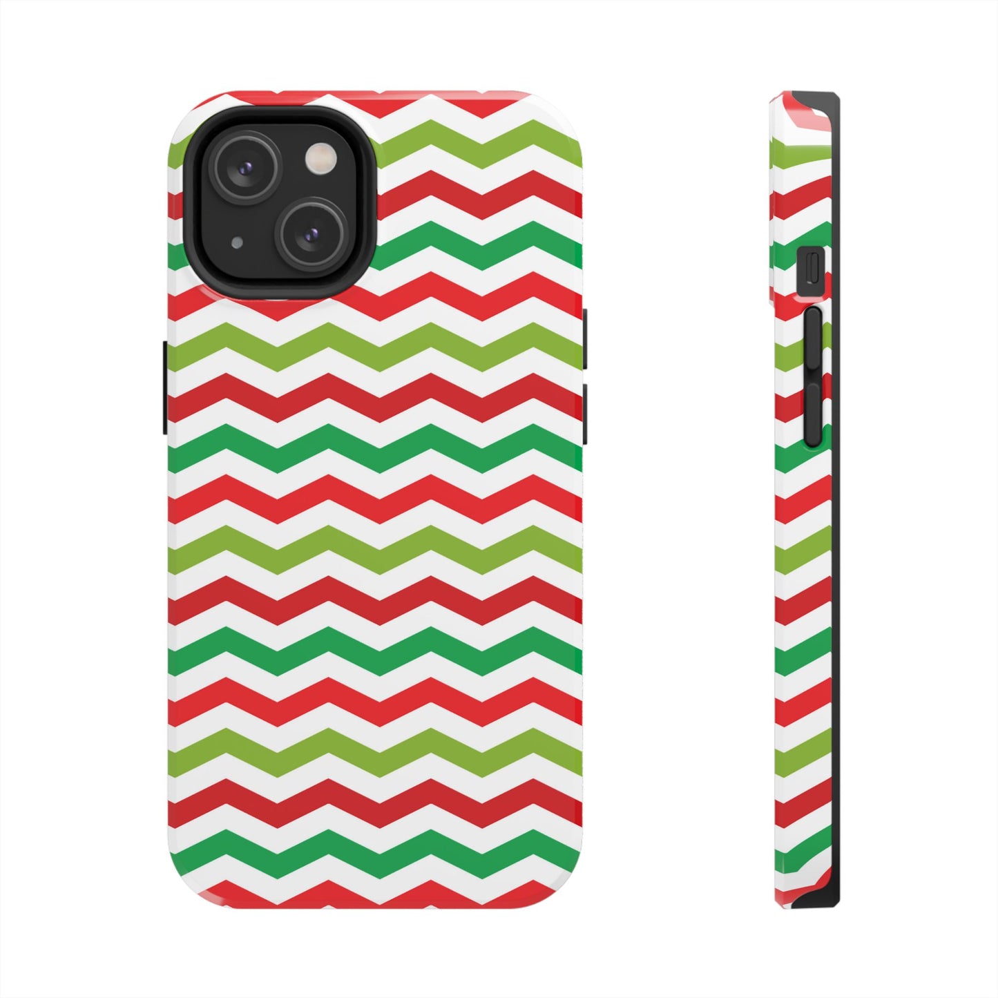 Vibrant Fiesta Chevron – Yellow Green, Green & Red Geometric Case