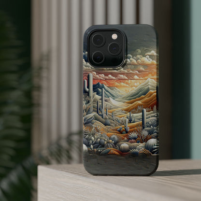 Rugged Elegance Cactus iPhone Case