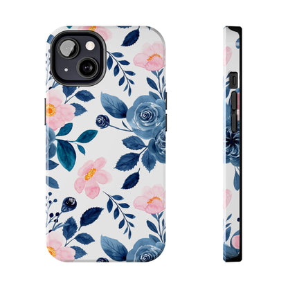 Pastel Garden Charm – iPhone Series Case with Watercolor Flowers