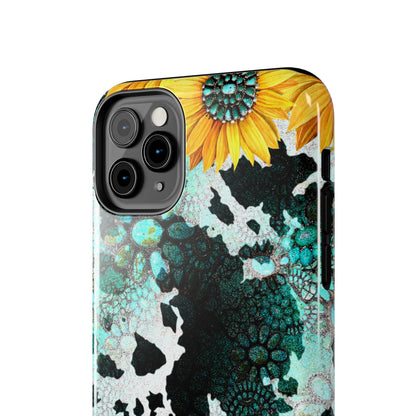 Boho Turquoise Sunflower Lace - iPhone Series Case