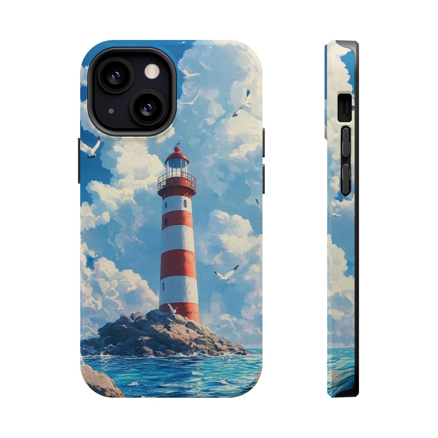 Iphone Case - Majestic Lighthouse Scene Design