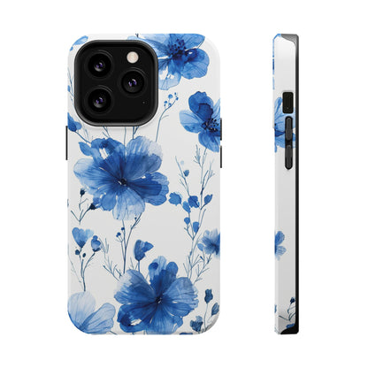 Ethereal Blue Blossoms iPhone Case