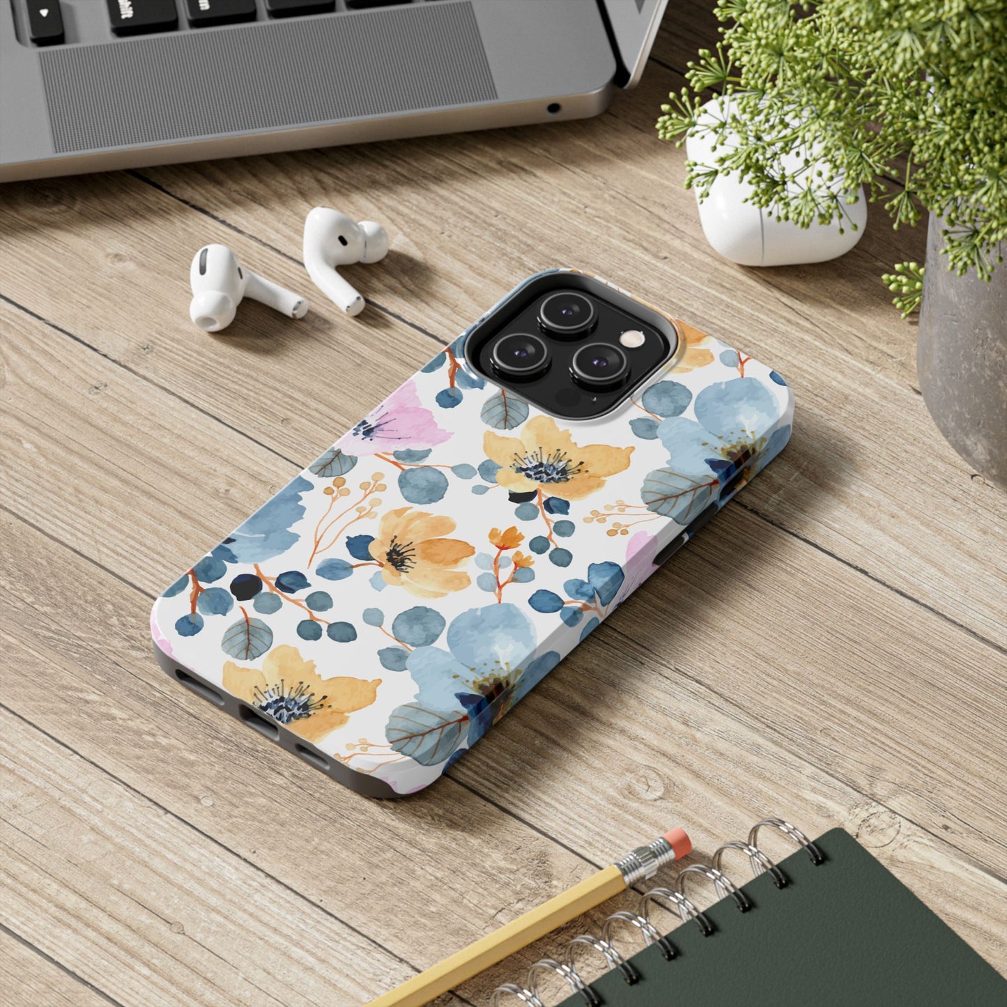 Spring Radiance – iPhone Series Case with Bright Watercolor Flowers