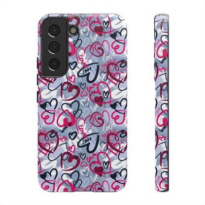 Graffiti Love Hearts Samsung Galaxy Case