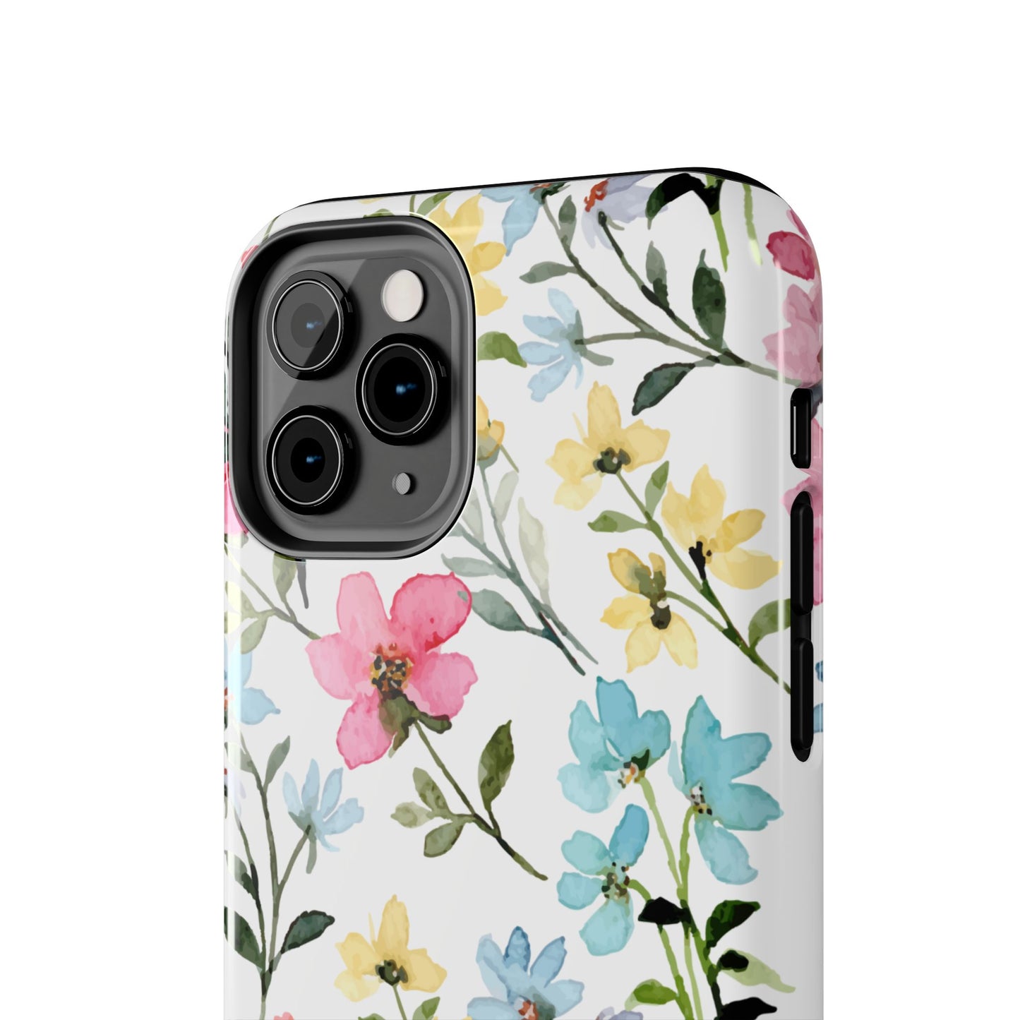 Watercolor Floral Bliss – iPhone Series Case with Pastel Flower Design