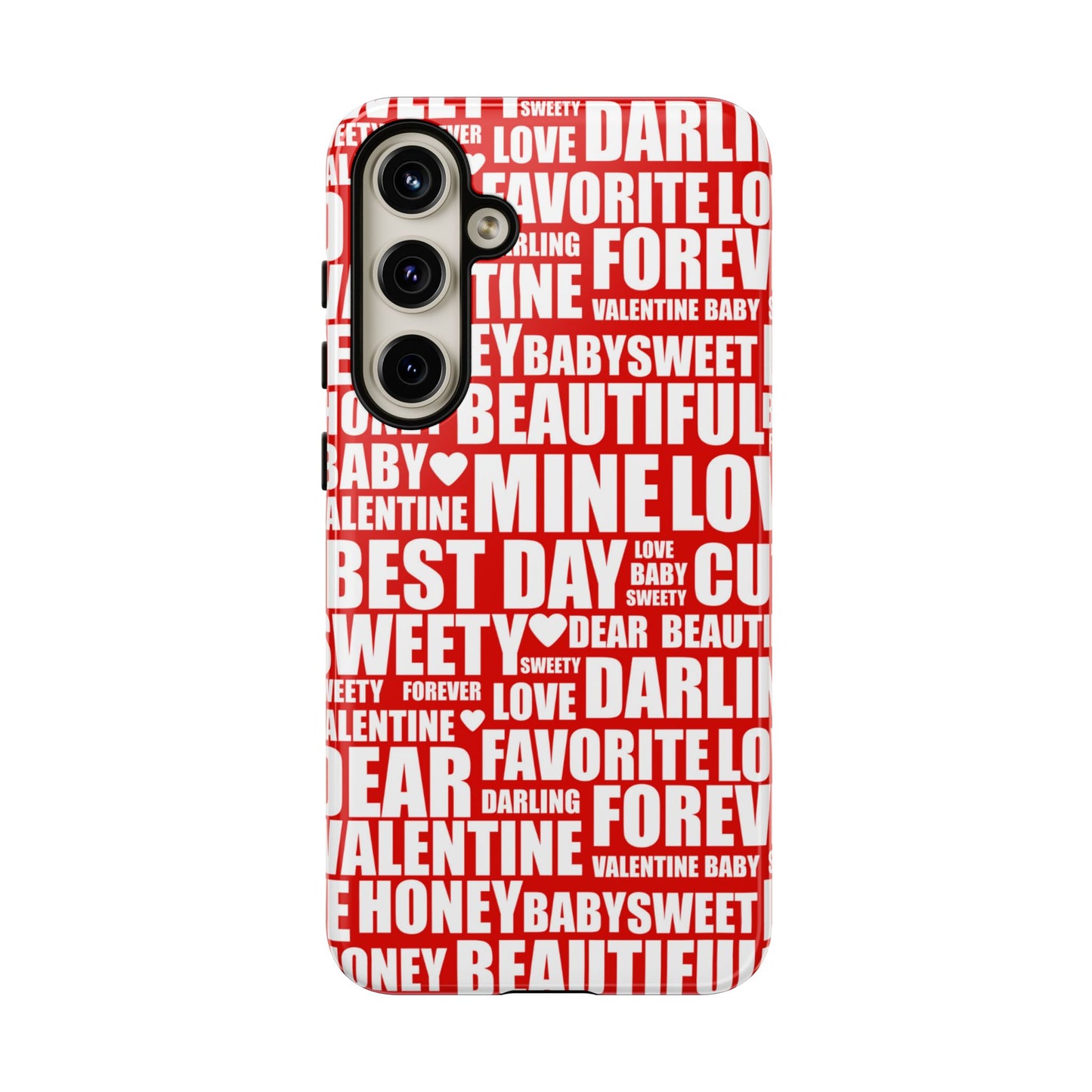 Valentine's Love Typography Samsung Galaxy Case