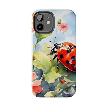 Watercolor Ladybug & Poppy Fields - iPhone Series Case