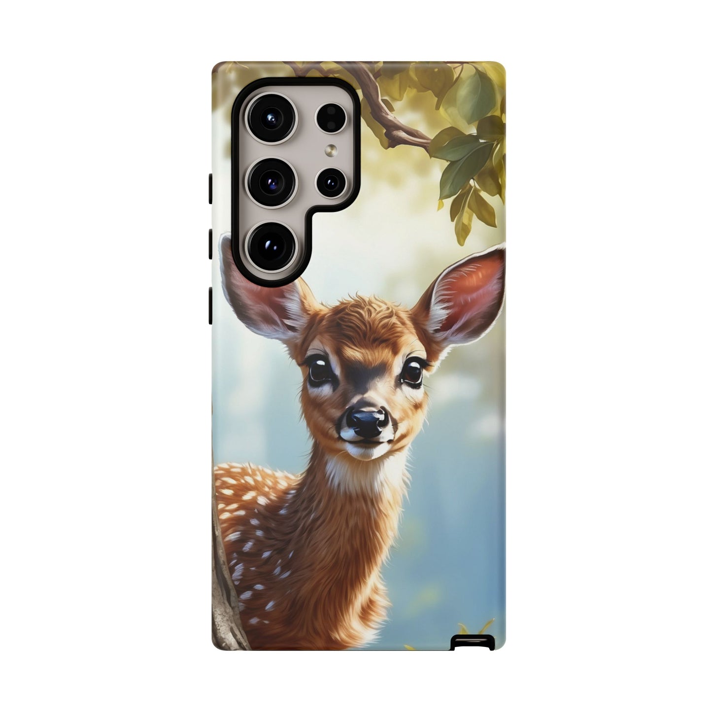 Whimsical Fawn in a Sunlit Forest Samsung Galaxy Case