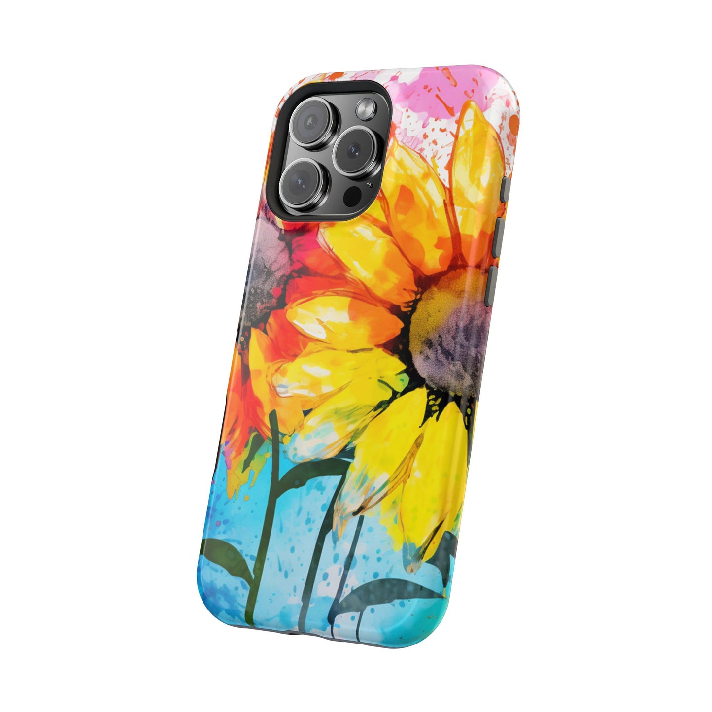 Bold Watercolor Sunflowers - MagSafe iPhone Series Case