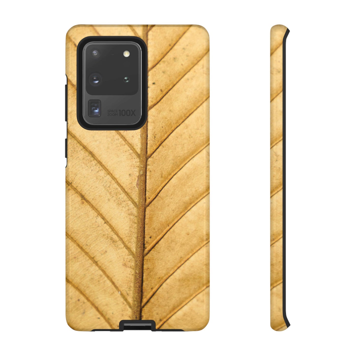 Golden Leaf Texture Samsung Galaxy Case – Minimal Nature