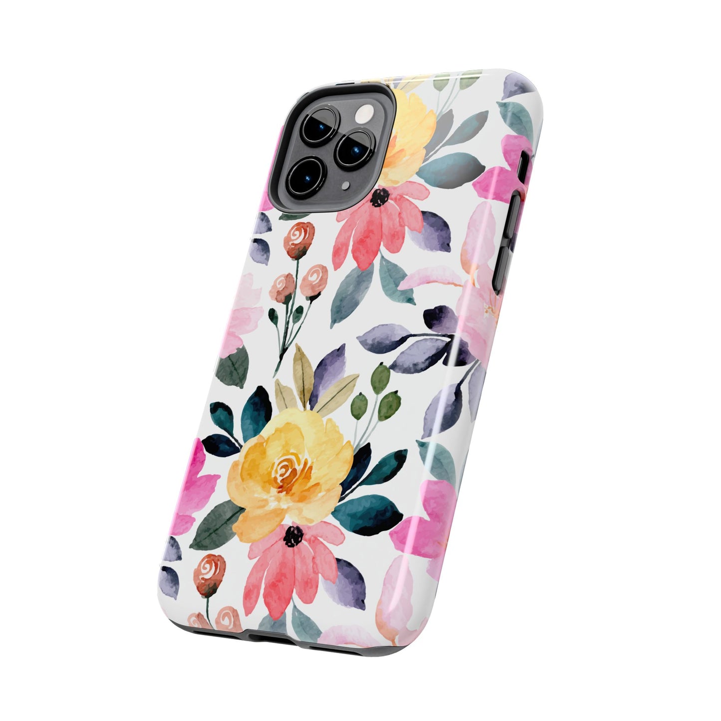 Blossoming Beauty – iPhone Series Case with Vibrant Watercolor Flowers