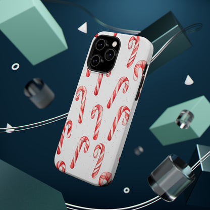 Candy Cane Christmas Pattern – MagSafe iPhone Series Case