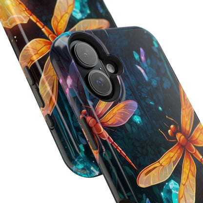 Mystical Dragonflies & Crystals – MagSafe iPhone Series Case