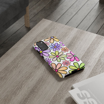 Pastel Daisy Dream Samsung Galaxy Case – Slim Profile, Glossy Finish