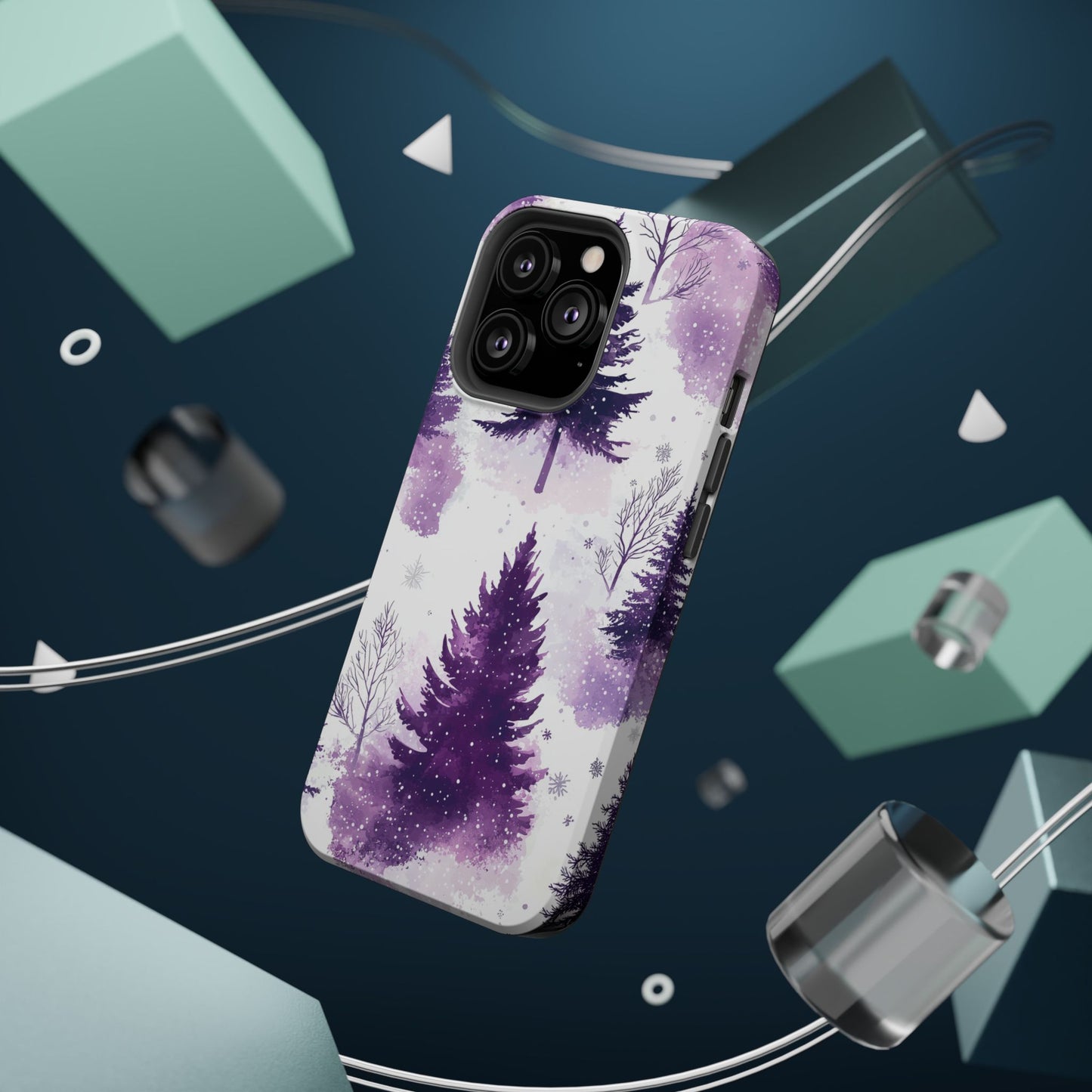 Purple Snowy Forest - MagSafe iPhone Series Case