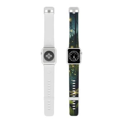 Firefly Midnight Mountain Frenzy Apple Watch Band | Glowing Fireflies in the Forest