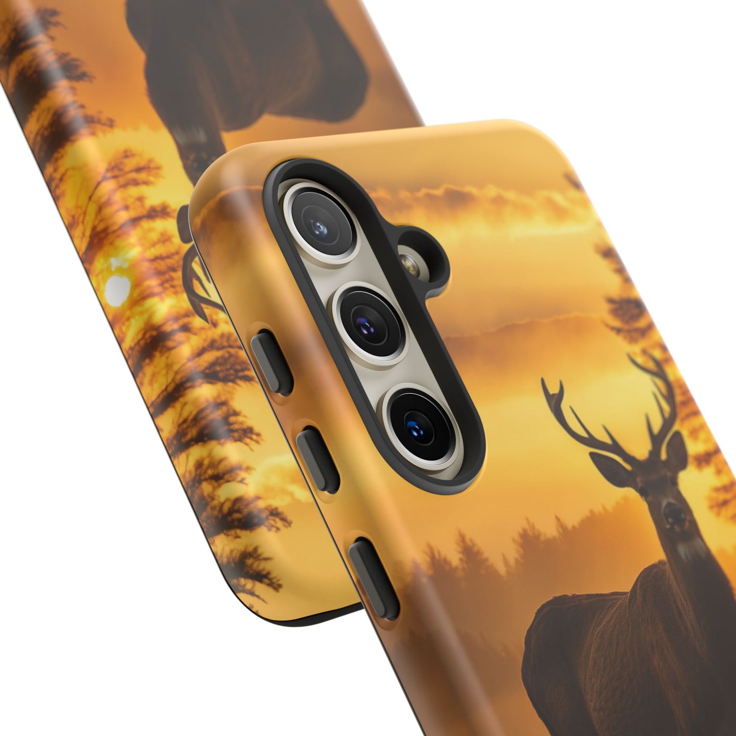 Sunset Majesty: Regal Stag – Samsung Galaxy Case