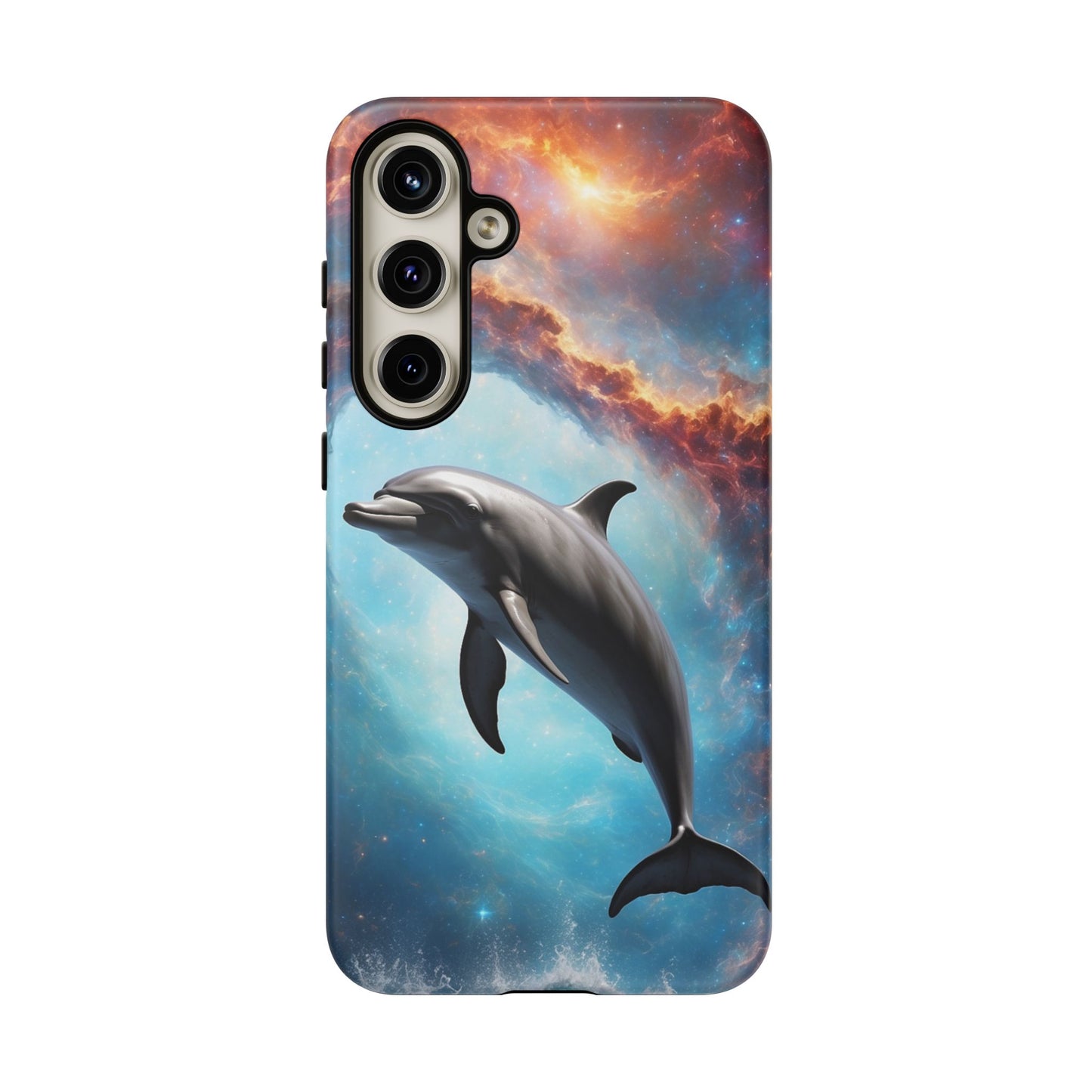 Cosmic Dolphin Space Vibes - Samsung Galaxy Case