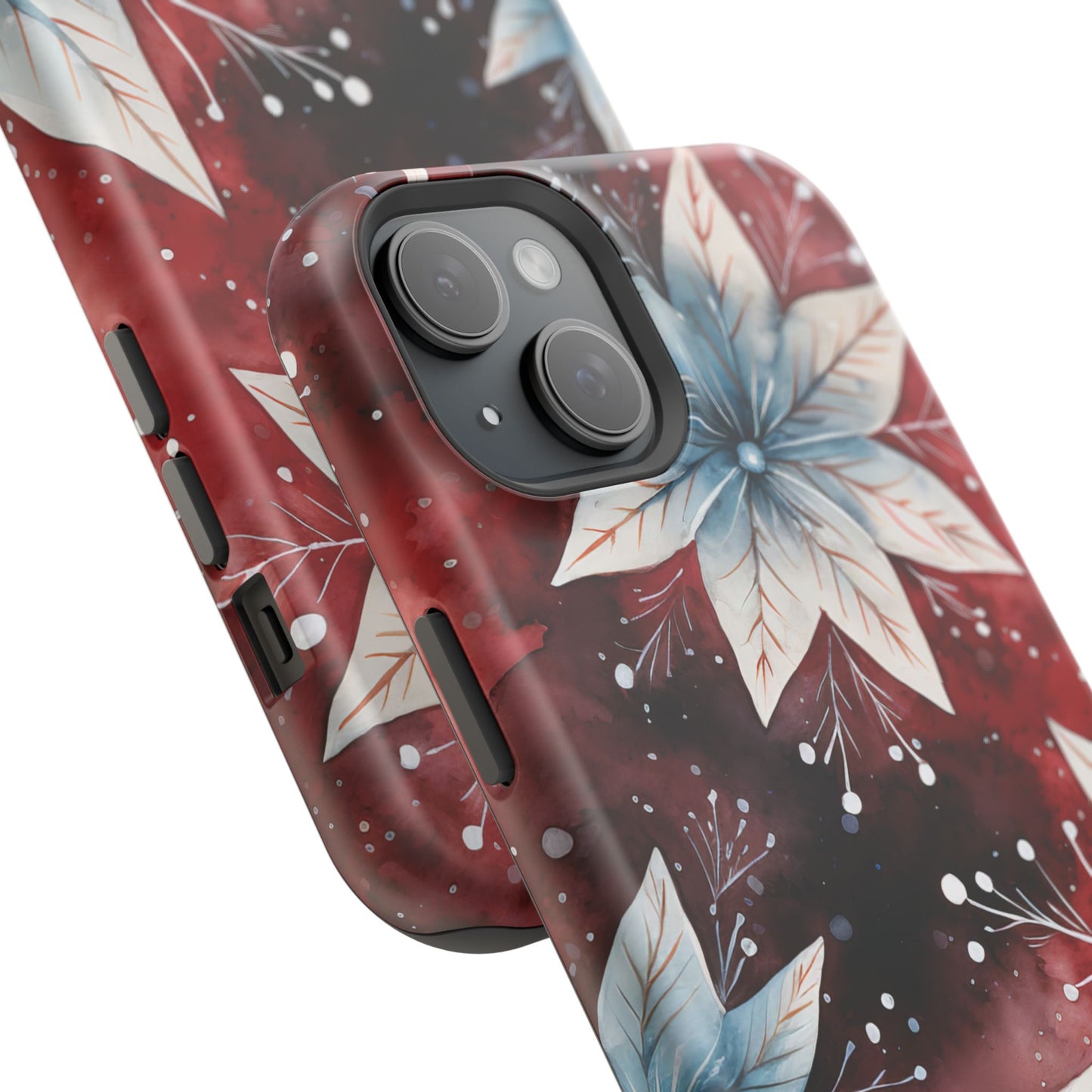 Winter Bloom Poinsettia – MagSafe iPhone Case