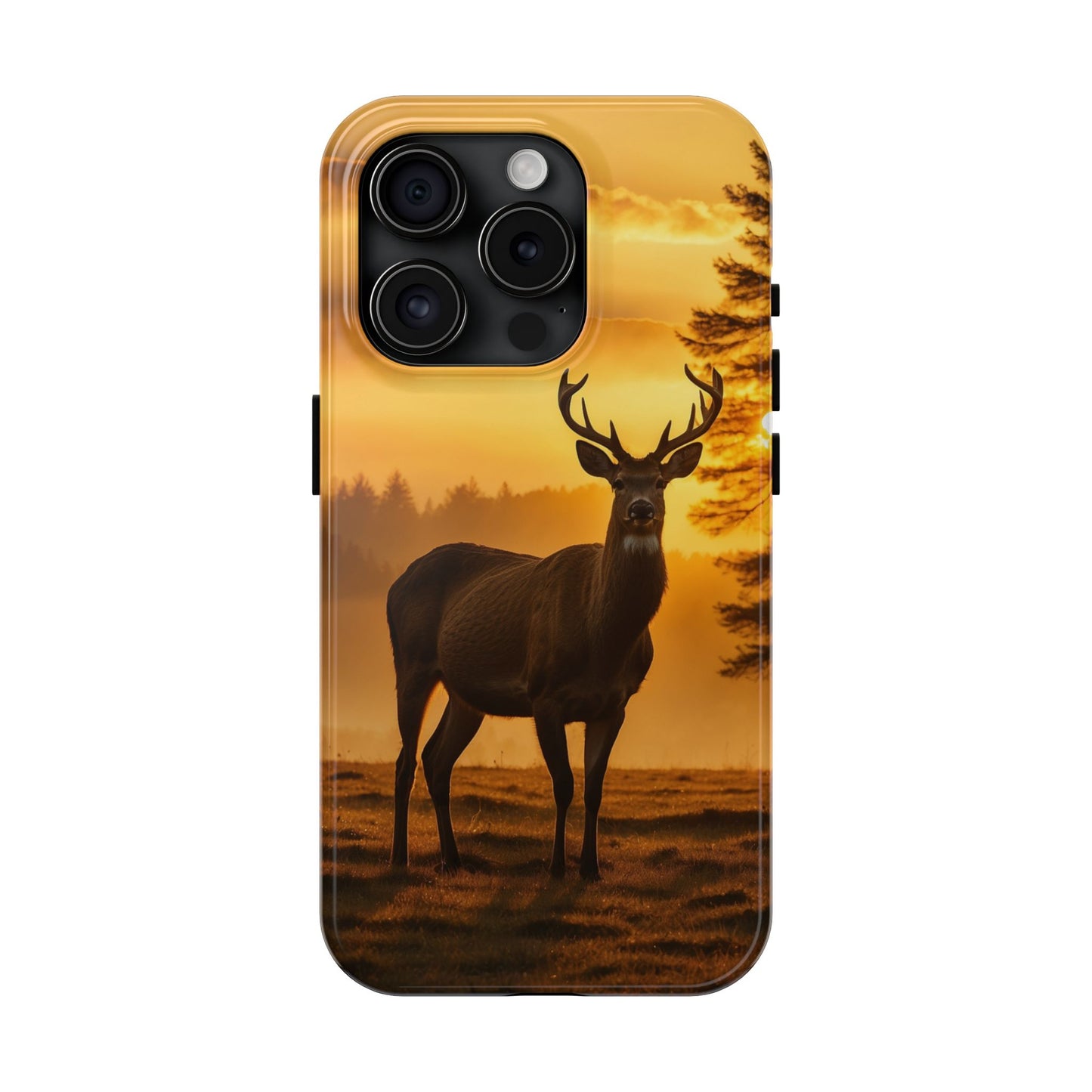 Sunset Majesty: Regal Stag – iPhone Case