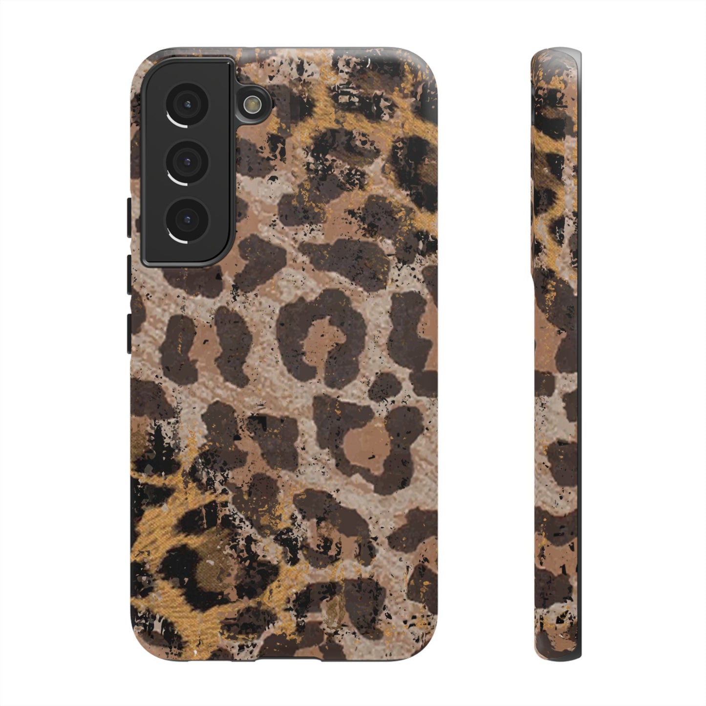 Vintage Distressed Leopard Print - Samsung Galaxy Series Case