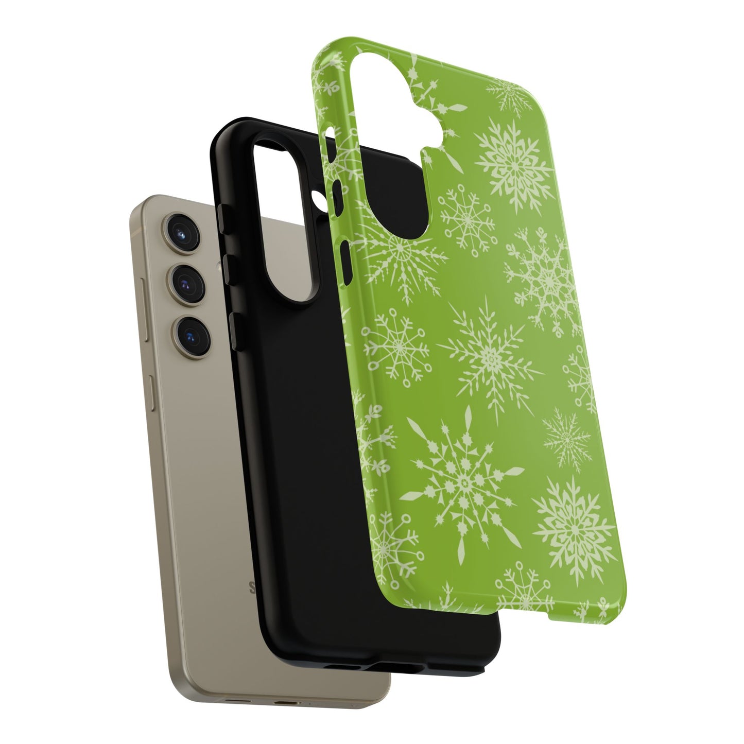 Green Snowflake Pattern – Samsung Galaxy Series Case