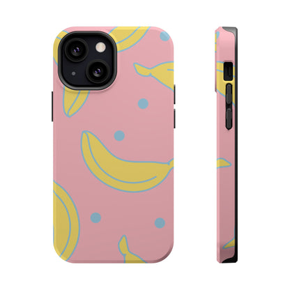 Pink Banana Pop MagSafe iPhone Case – Cute Pastel Design with Fun Retro Vibe