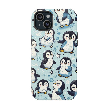 Cute Penguin Parade iPhone Case