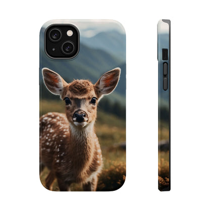 Gentle Fawn in Mountain Meadows MagSafe iPhone Case