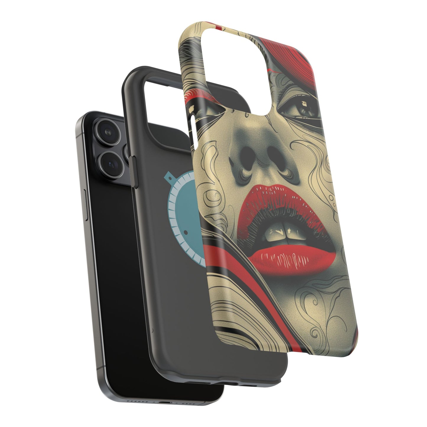 Bold Beauty Red Lips iPhone Case