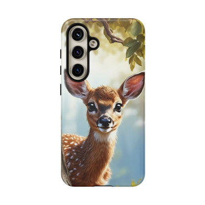 Whimsical Fawn in a Sunlit Forest Samsung Galaxy Case