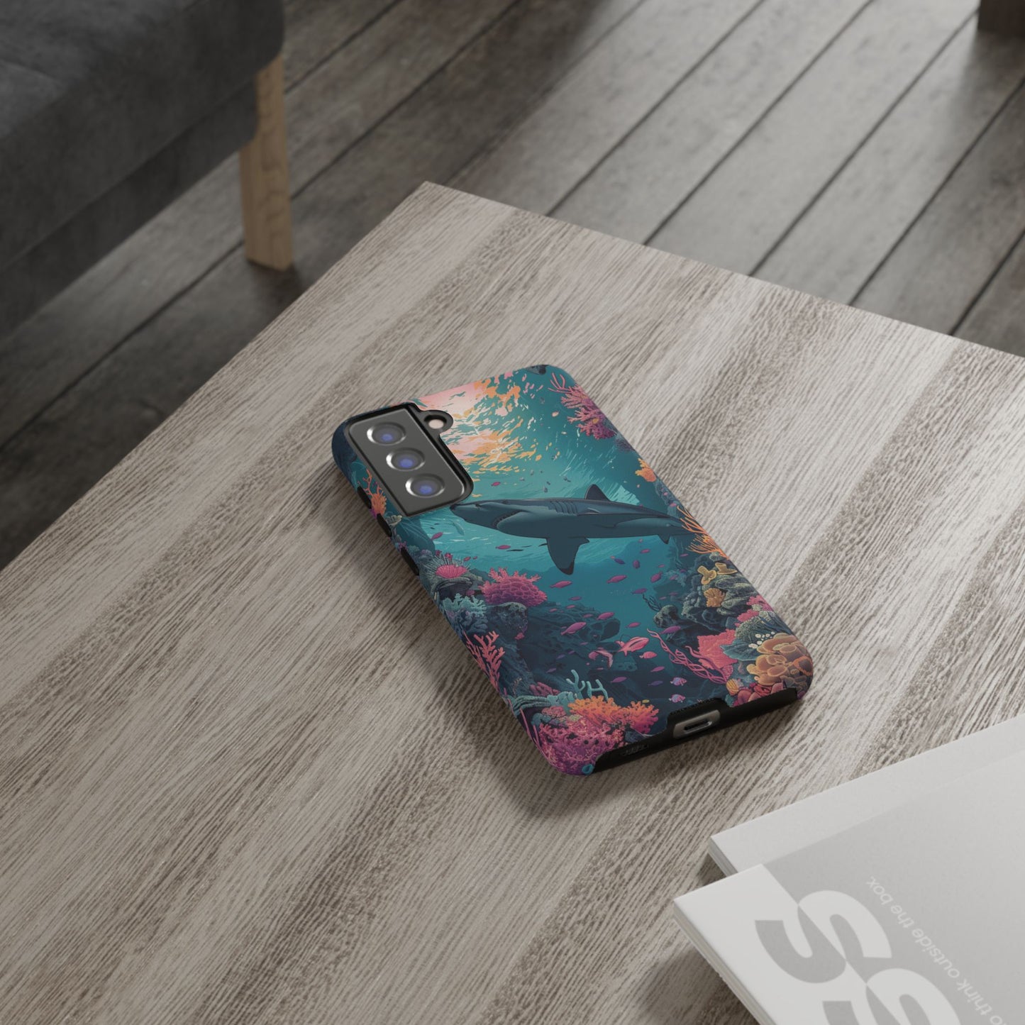 Ocean Shark Coral Reef iPhone Case