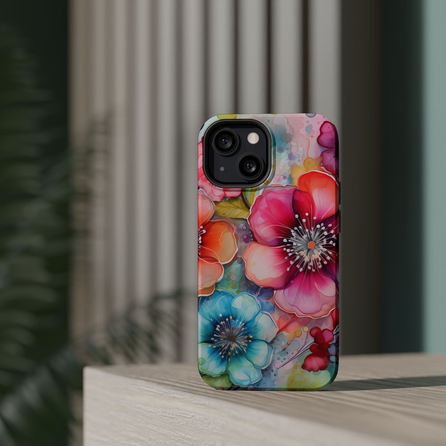 Vibrant Watercolor Floral Garden - MagSafe iPhone Series Case