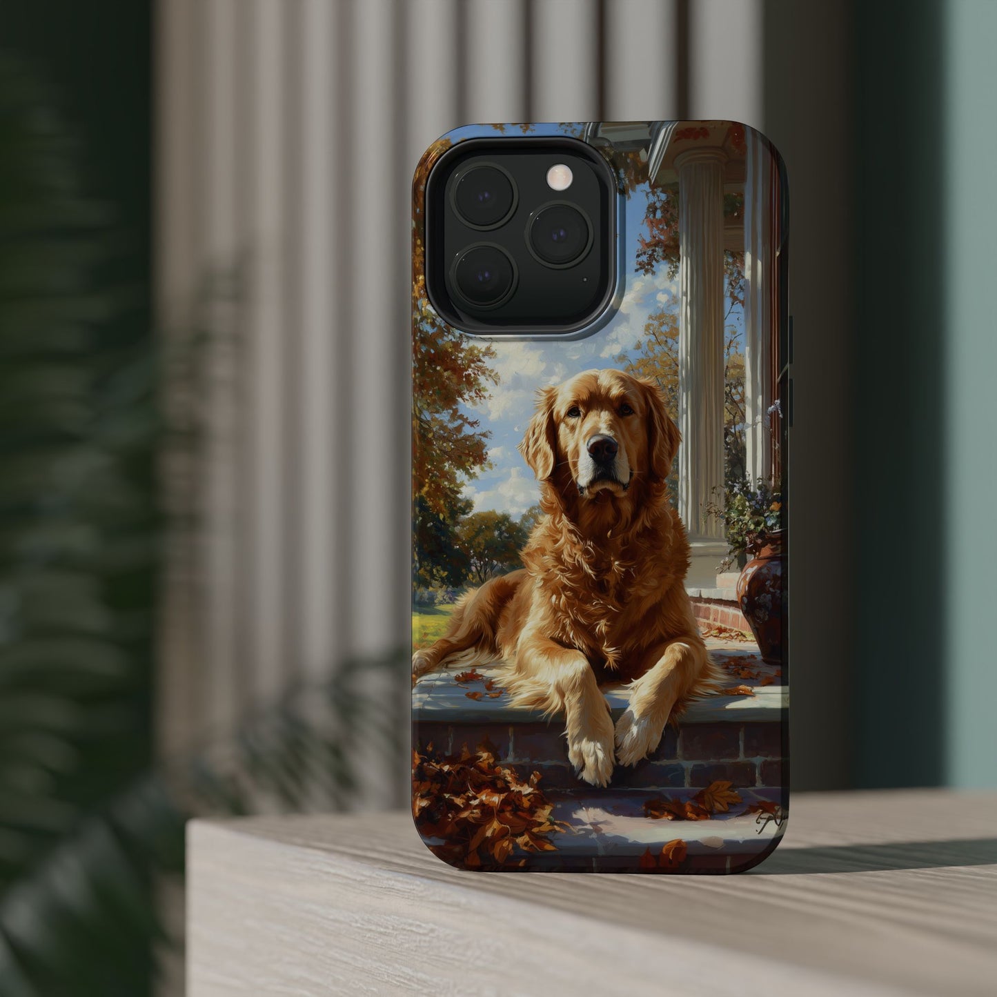 Golden Retriever Autumn Serenity - MagSafe iPhone Series Case