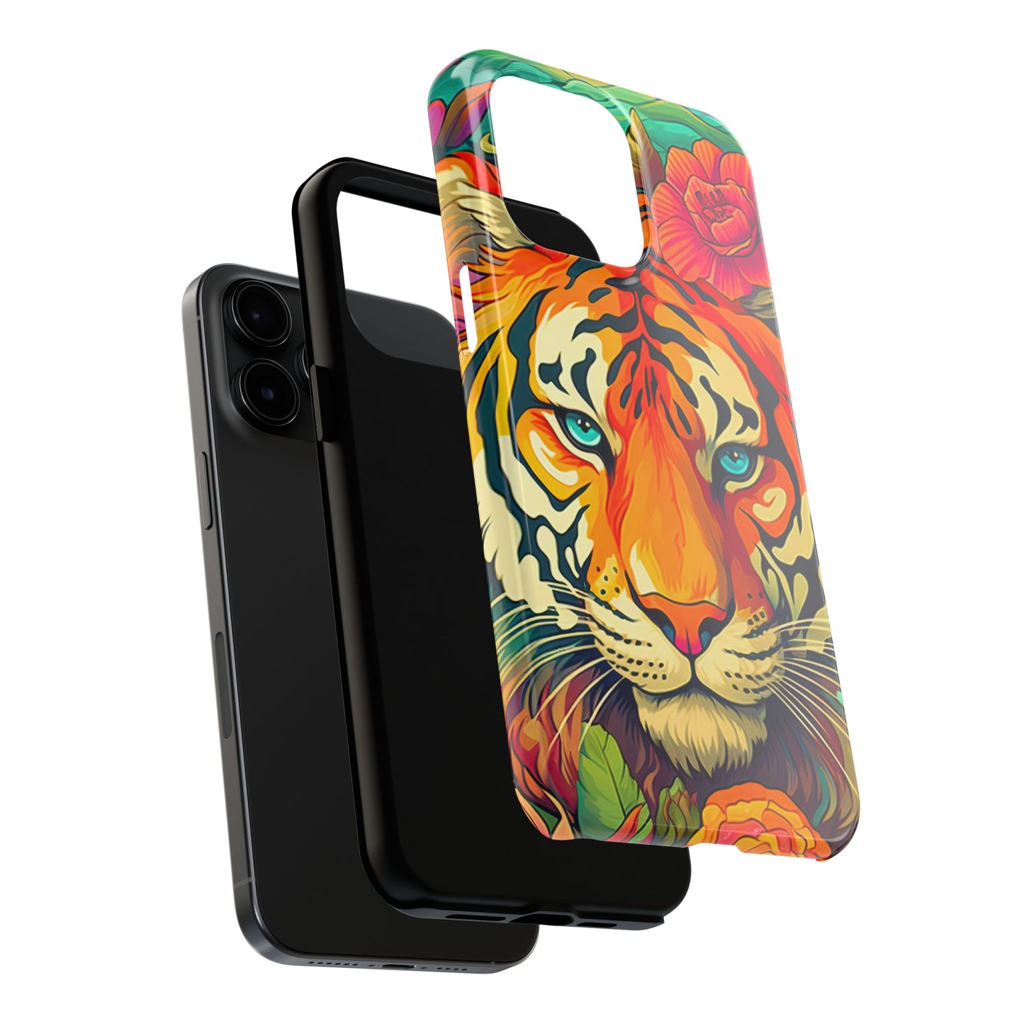 Fierce Rainbow Tiger Art - iPhone Series Case