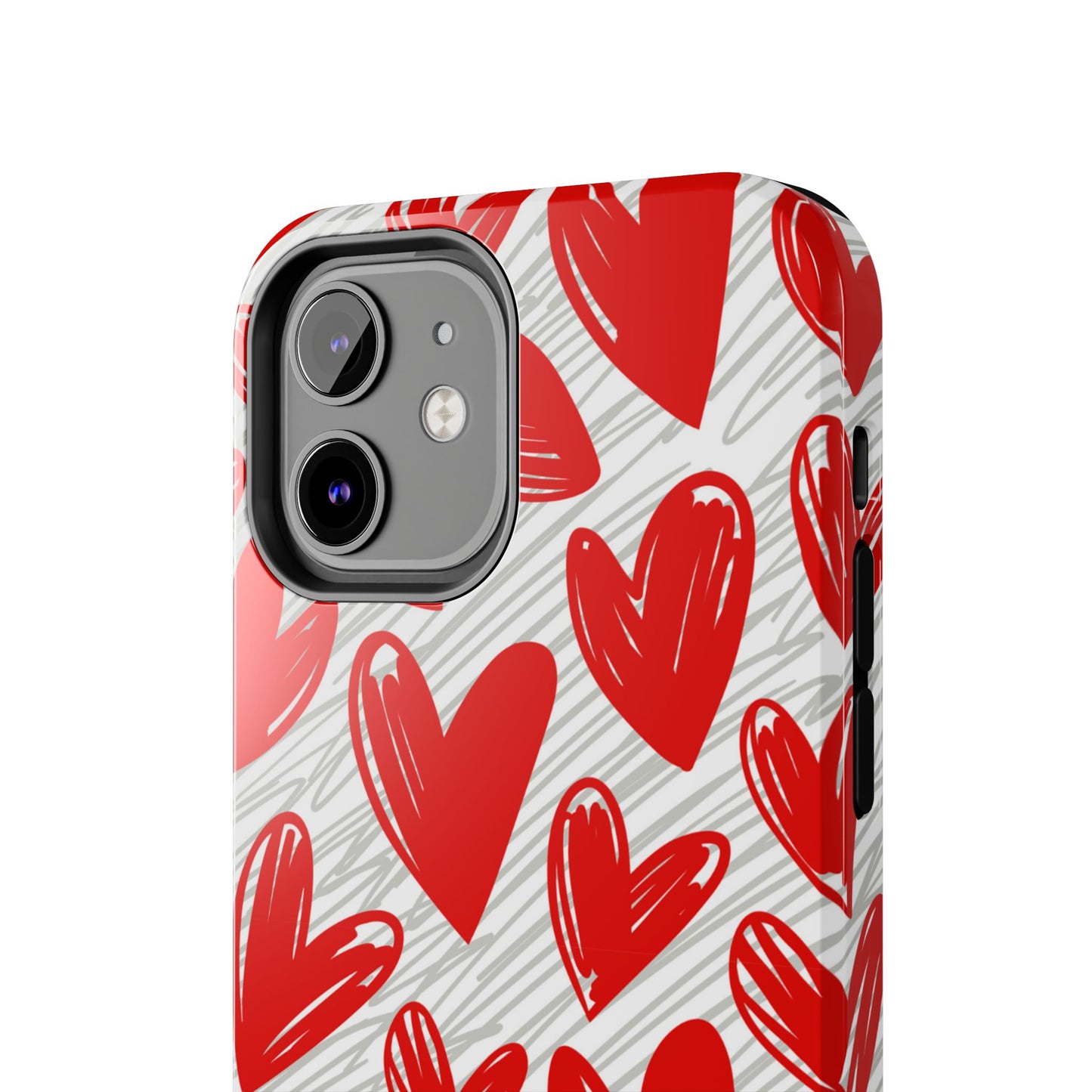 iPhone Case: Whimsical Heart Doodle