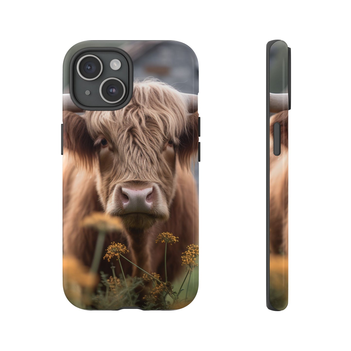 Highland Cow Phone Case | Custom Farmhouse | 10-foot Drop Protection