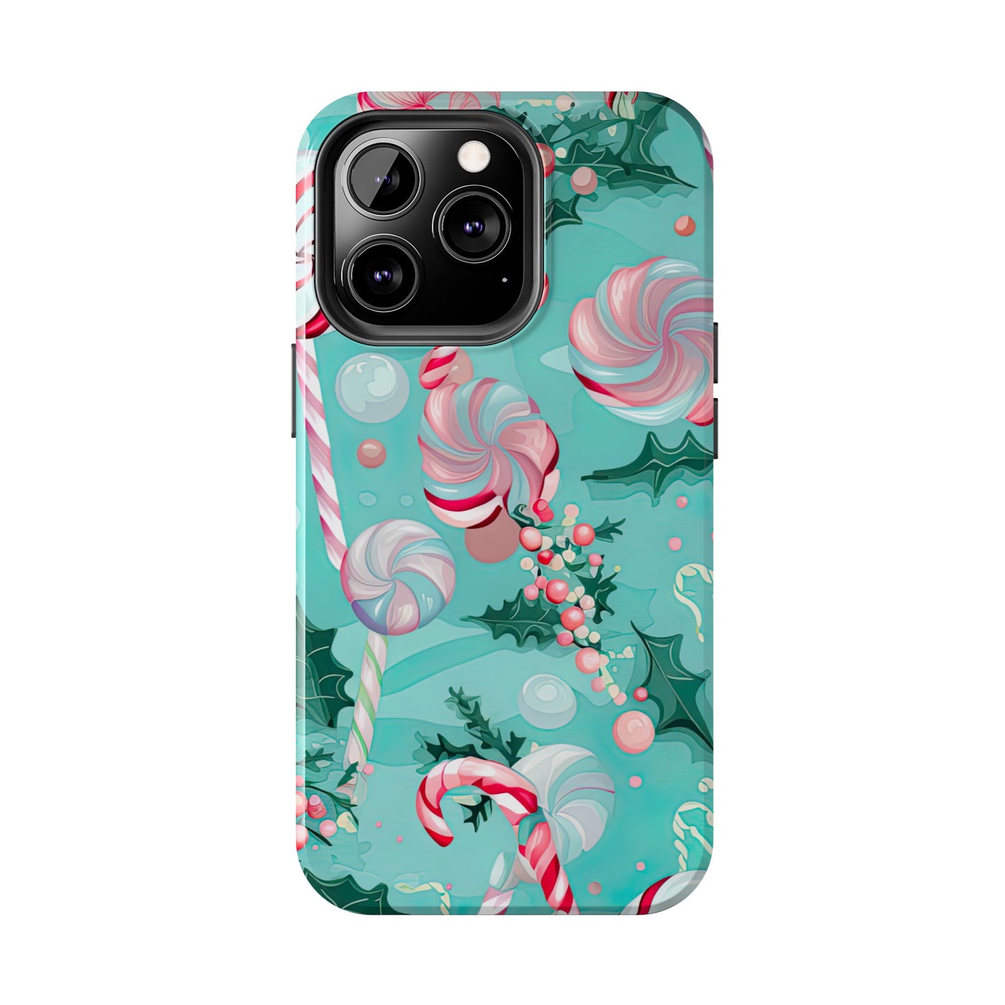 Candy Cane & Peppermint Holiday Delight – iPhone Series Case