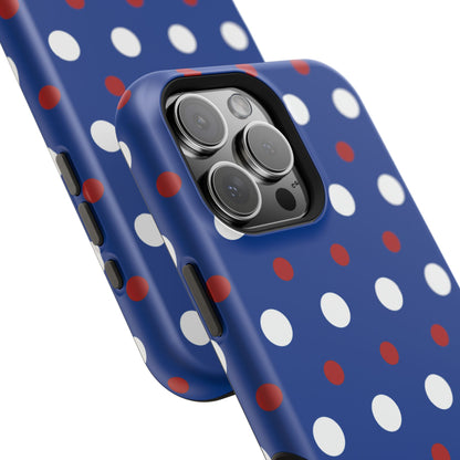 Patriotic Polka Dots – MagSafe iPhone Case