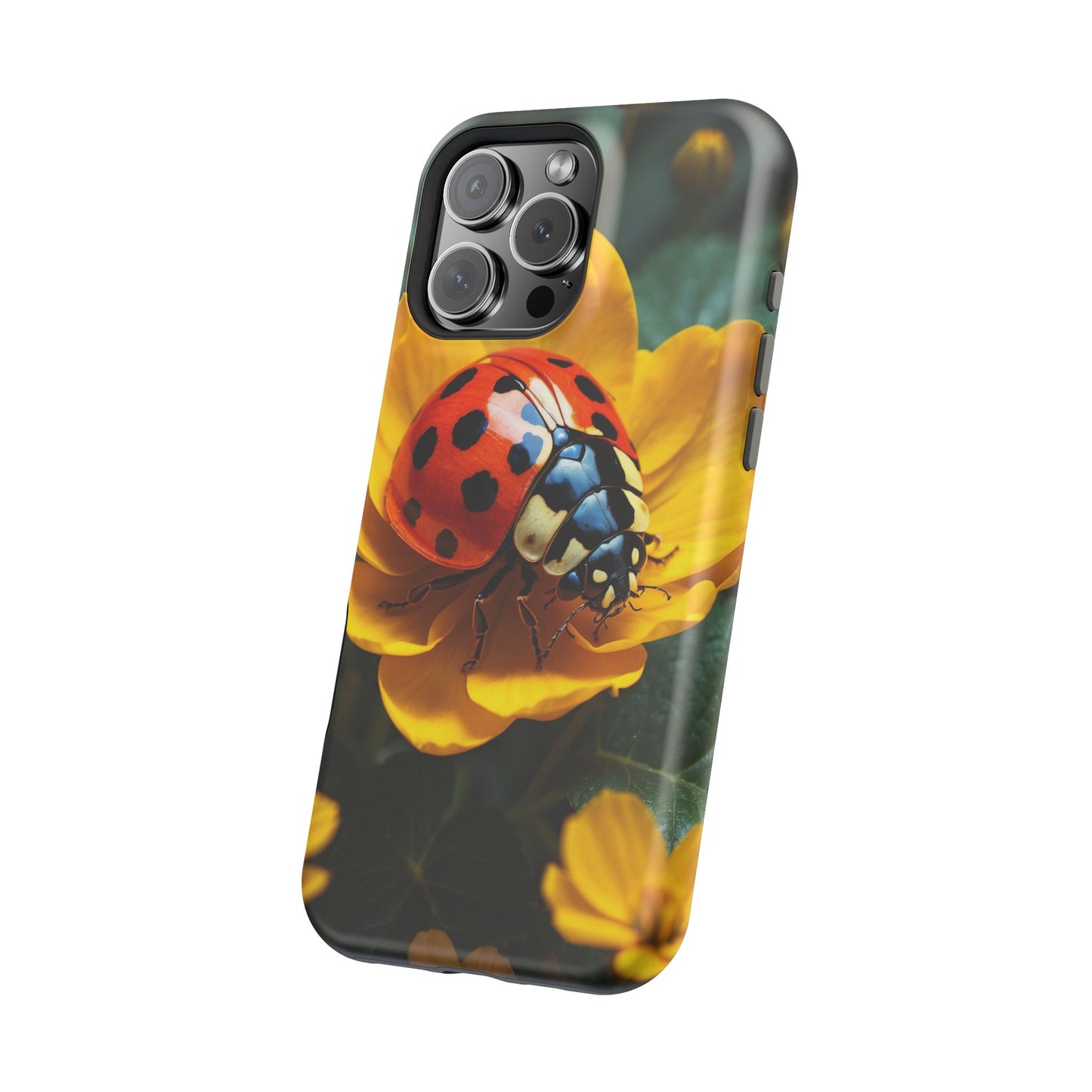 Yellow Blossoms with Bug Accent - MagSafe iPhone Case