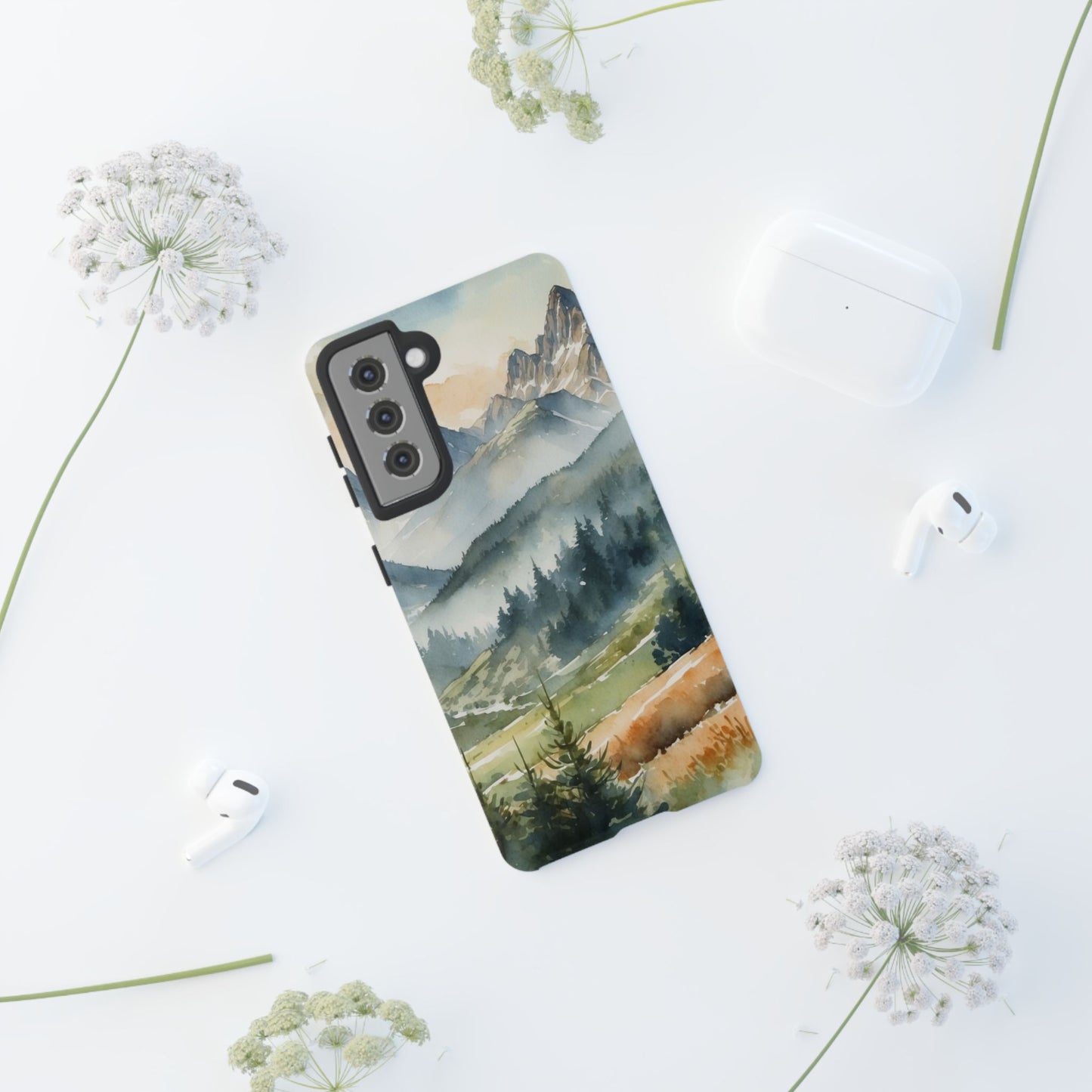 Serene Alpine Forest - Samsung Galaxy Case