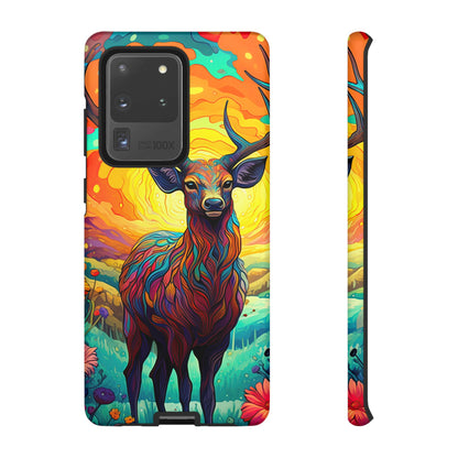 Vibrant Stag in Bloom – Samsung Galaxy Case