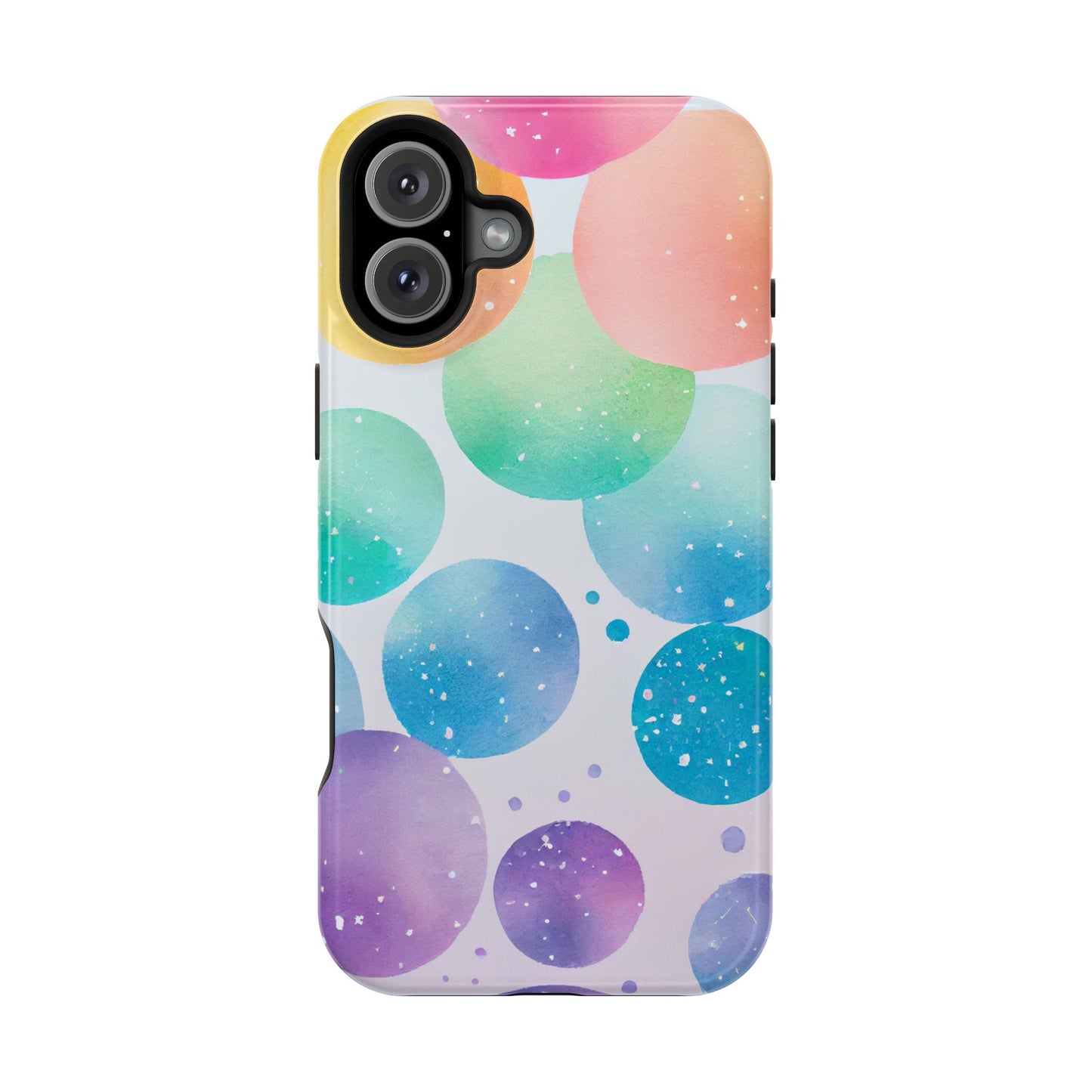 Pastel Galaxy Bubbles  MagSafe iPhone Case – Slim Design, Glossy Finish